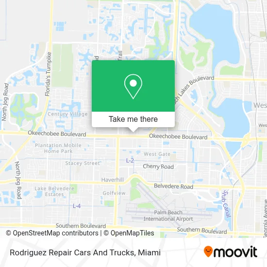 Rodriguez Repair Cars And Trucks map