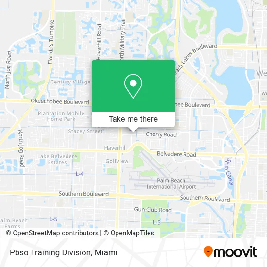 Pbso Training Division map
