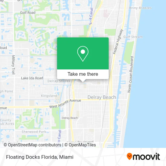 Floating Docks Florida map