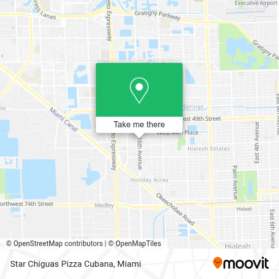 Star Chiguas Pizza Cubana map