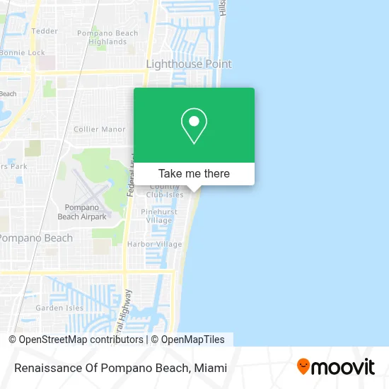 Renaissance Of Pompano Beach map