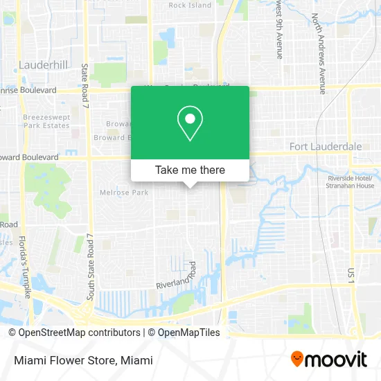 Miami Flower Store map