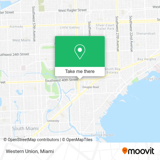 Western Union map