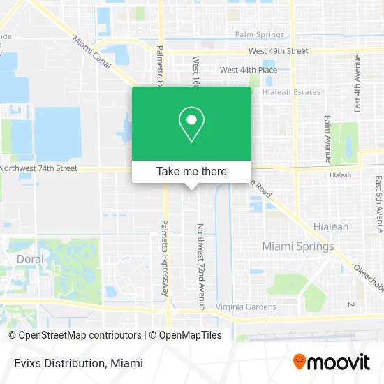 Evixs Distribution map
