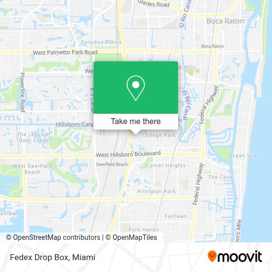 Fedex Drop Box map