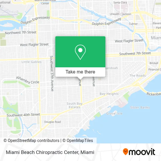 Miami Beach Chiropractic Center map
