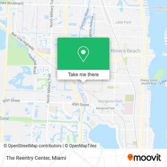 The Reentry Center map