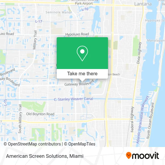 American Screen Solutions map