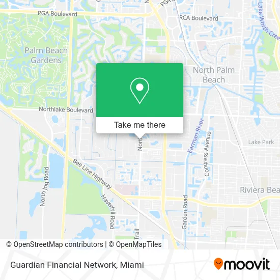 Guardian Financial Network map
