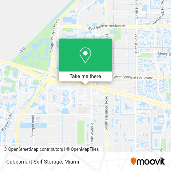 Cubesmart Self Storage map