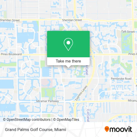 Grand Palms Golf Course map