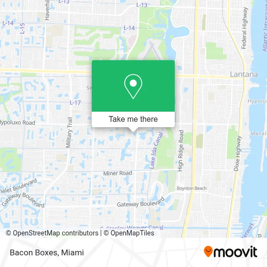 Bacon Boxes map