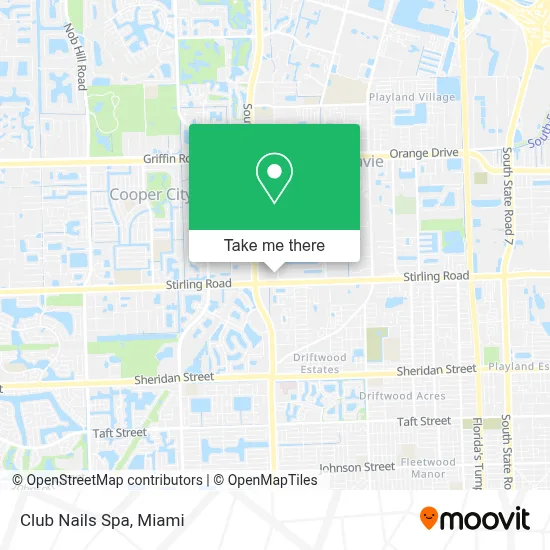Club Nails Spa map
