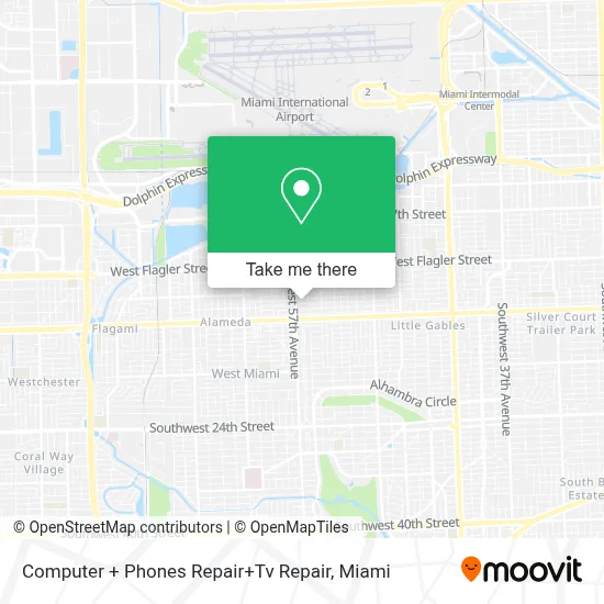 Computer + Phones Repair+Tv Repair map