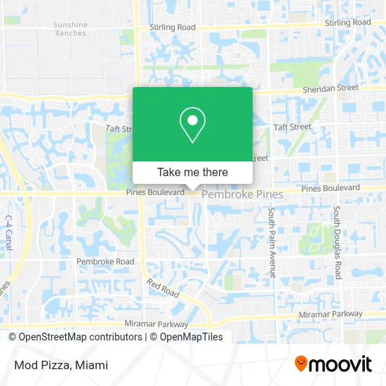 Mod Pizza map