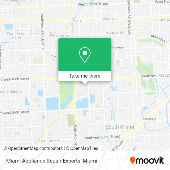 Miami Appliance Repair Experts map