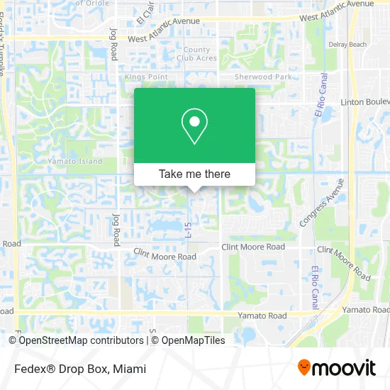 Fedex® Drop Box map