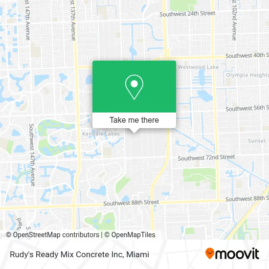 Rudy's Ready Mix Concrete Inc map