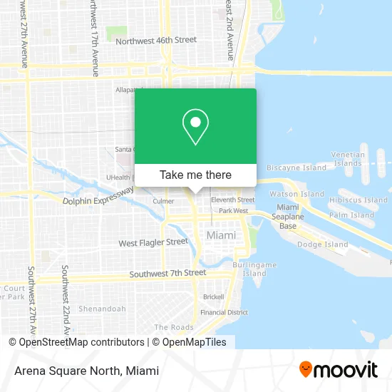 Arena Square North map