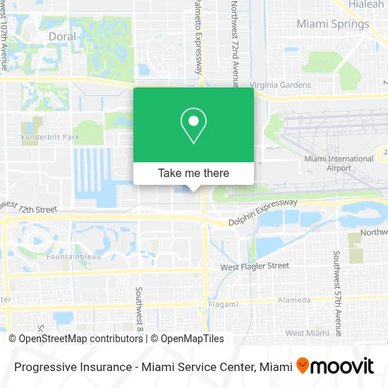 Progressive Insurance - Miami Service Center map