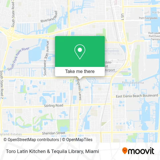 Toro Latin Kitchen & Tequila Library map