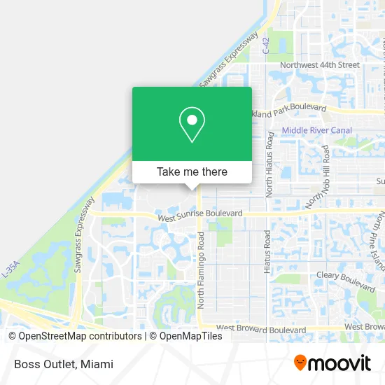 Boss Outlet map