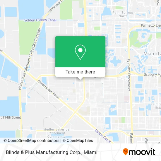 Blinds & Plus Manufacturing Corp. map