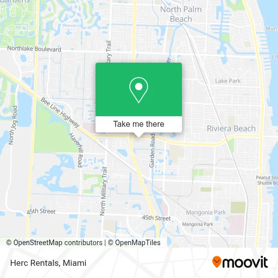 Herc Rentals map