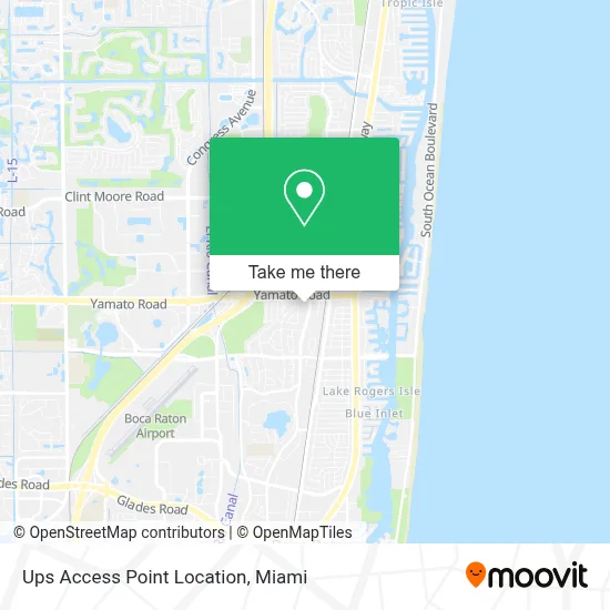 Ups Access Point Location map