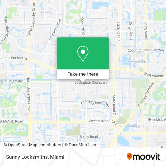 Sunny Locksmiths map
