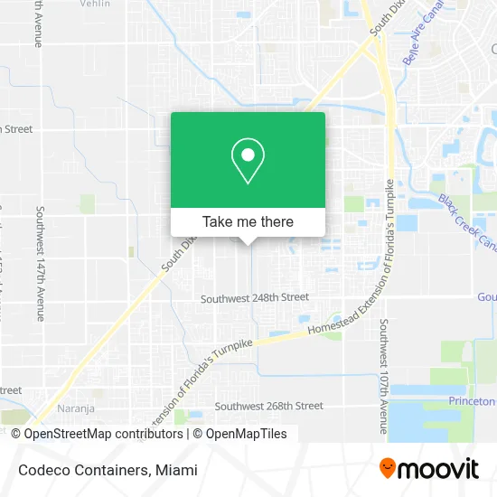 Codeco Containers map