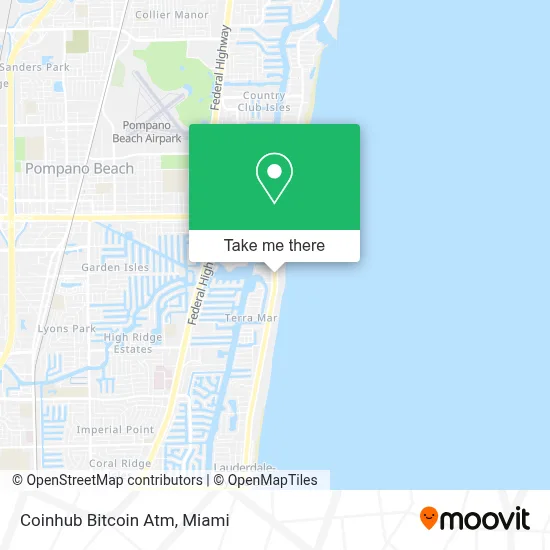 Coinhub Bitcoin Atm map