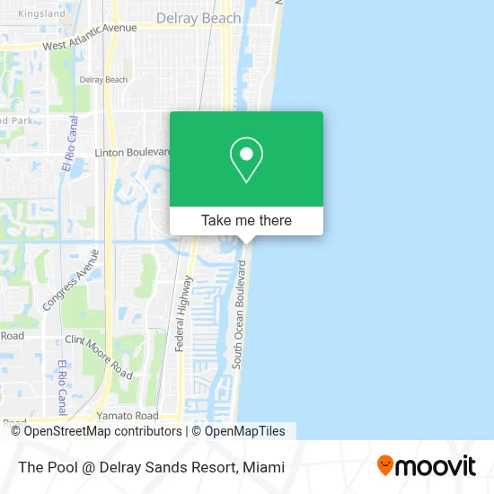 The Pool @ Delray Sands Resort map