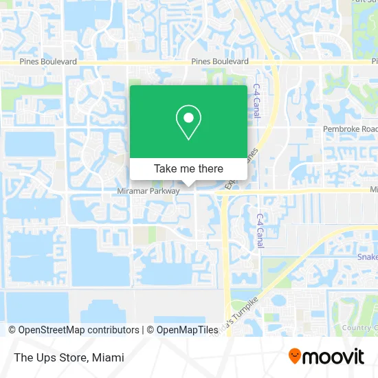 The Ups Store map