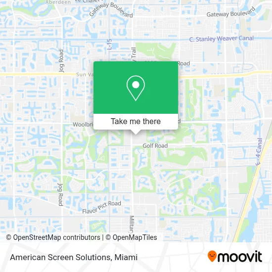 American Screen Solutions map