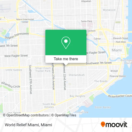 World Relief Miami map