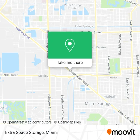Extra Space Storage map