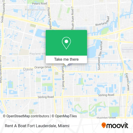 Rent A Boat Fort Lauderdale map