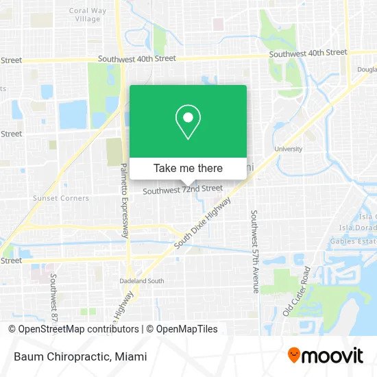 Baum Chiropractic map