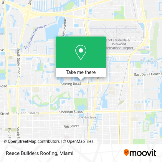 Reece Builders Roofing map