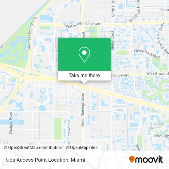 Ups Access Point Location map