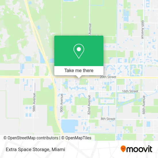 Extra Space Storage map