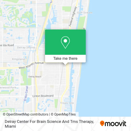Delray Center For Brain Science And Tms Therapy map