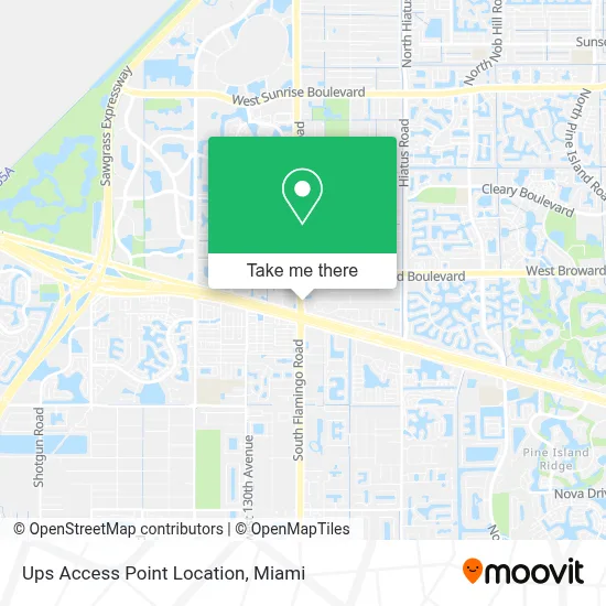 Ups Access Point Location map