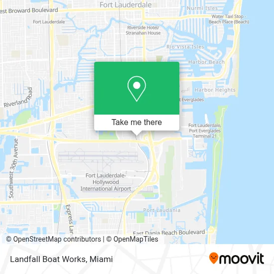 Landfall Boat Works map
