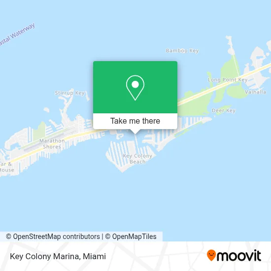 Key Colony Marina map