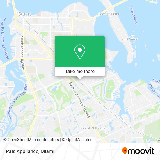 Pals Appliance map
