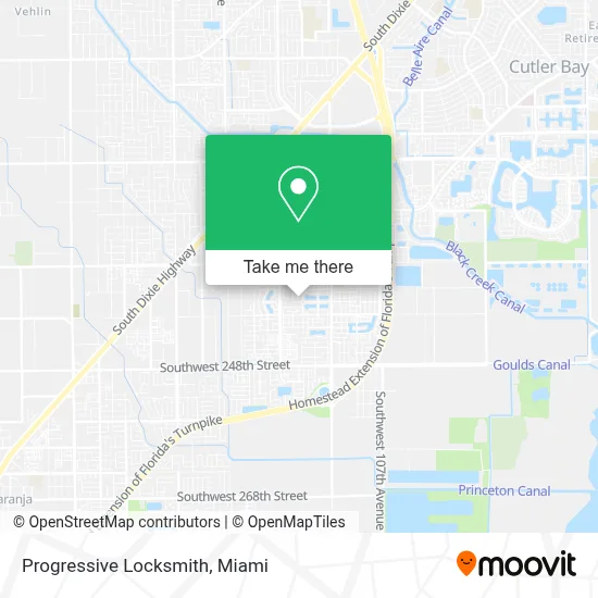 Progressive Locksmith map