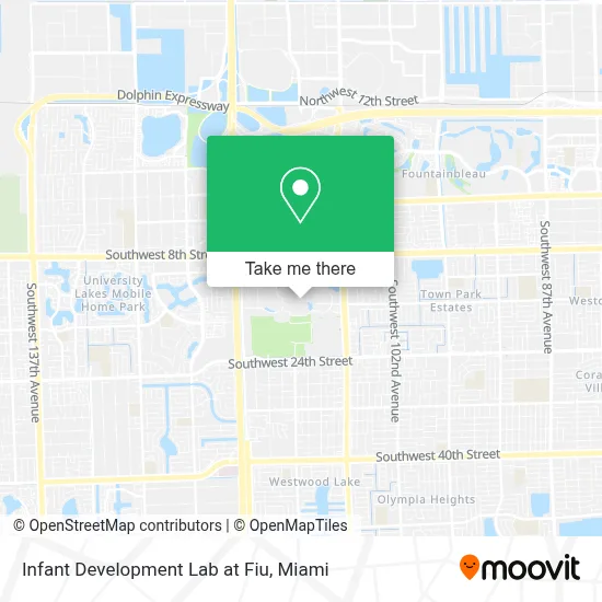 Infant Development Lab at Fiu map