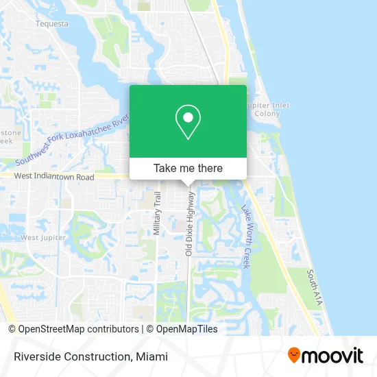 Riverside Construction map